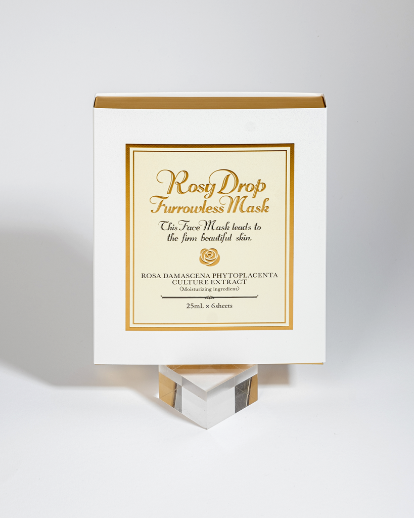 Rosy Drop Furrowless Mask X 6 SHEETS Raukšles bei gilias linijas veikiantis lakštinių kaukių rinkinys su kamieninėmis ląstelėmis, augaline placenta bei BCT technologija