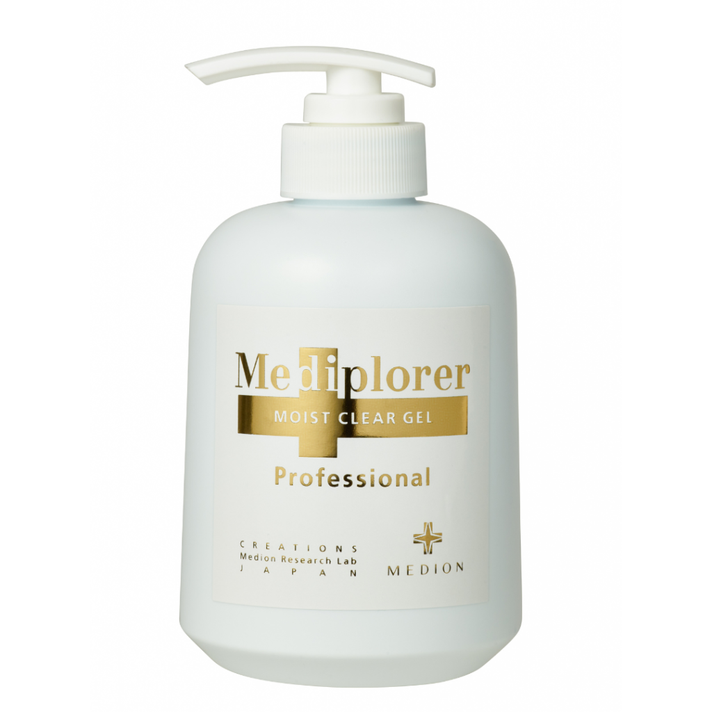 Mediplorer Moist Clear Gel Proffesional Nenuplaunamas masažinis gelis veidui, 500 ml