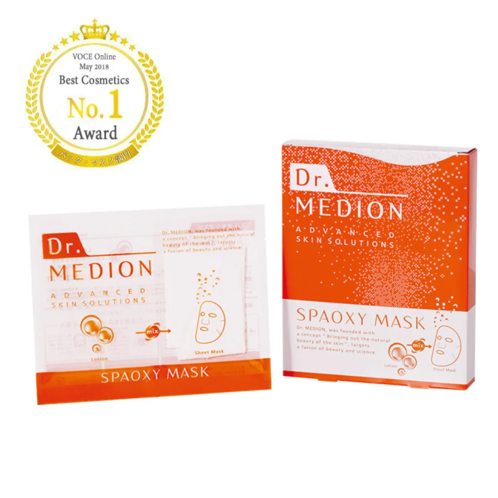 Dr. MEDION Spaoxy Mask (3 Sheets) Lakštinė CO₂ kaukė su momentiniu „wow“ efektu (3 vienetai)