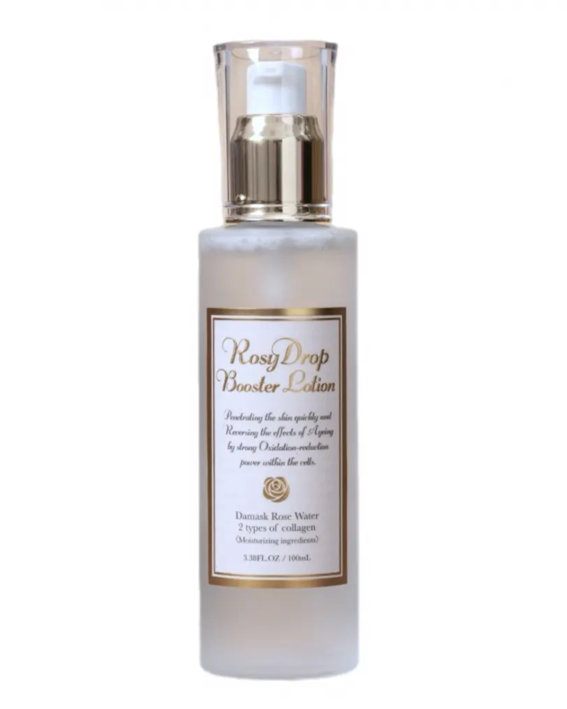Rosy Drop Booster Lotion – prabangus intensyviai drėkinantis ir jauninantis veido losjonas-būsteris, 100 ml.