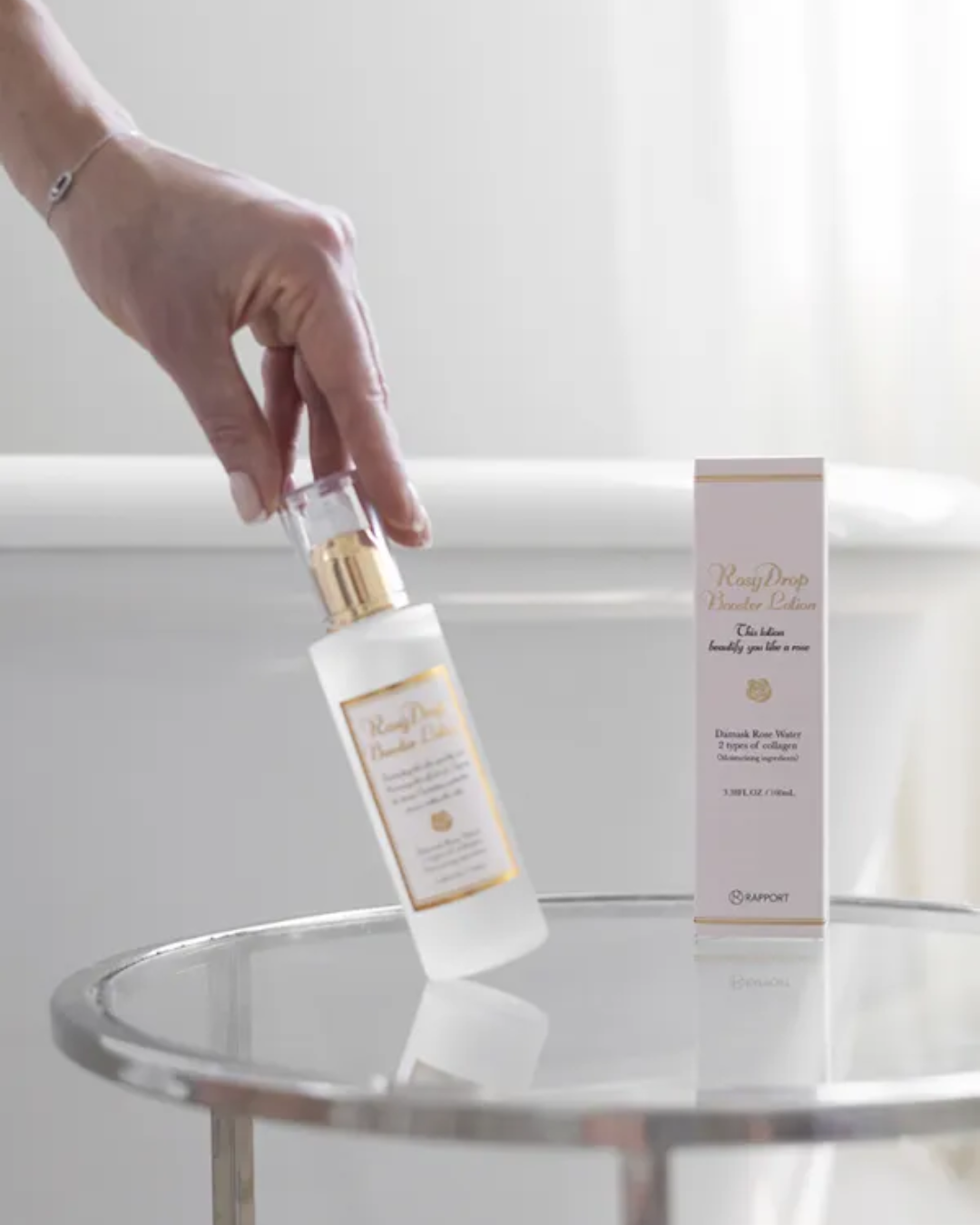 Rosy Drop Booster Lotion – prabangus intensyviai drėkinantis ir jauninantis veido losjonas-būsteris, 100 ml. - Image 3